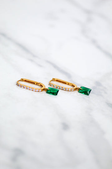 BON BON RECTANGLE HUGGIES- EMERALD